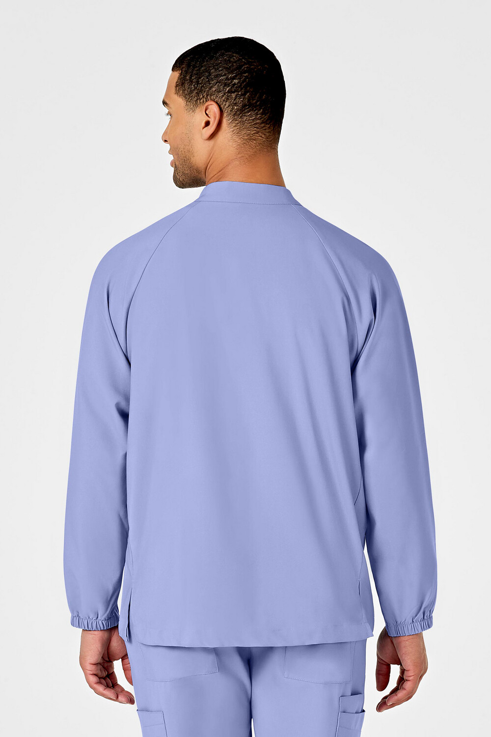 Casacca uomo 8355 manica lunga con zip ceil blue