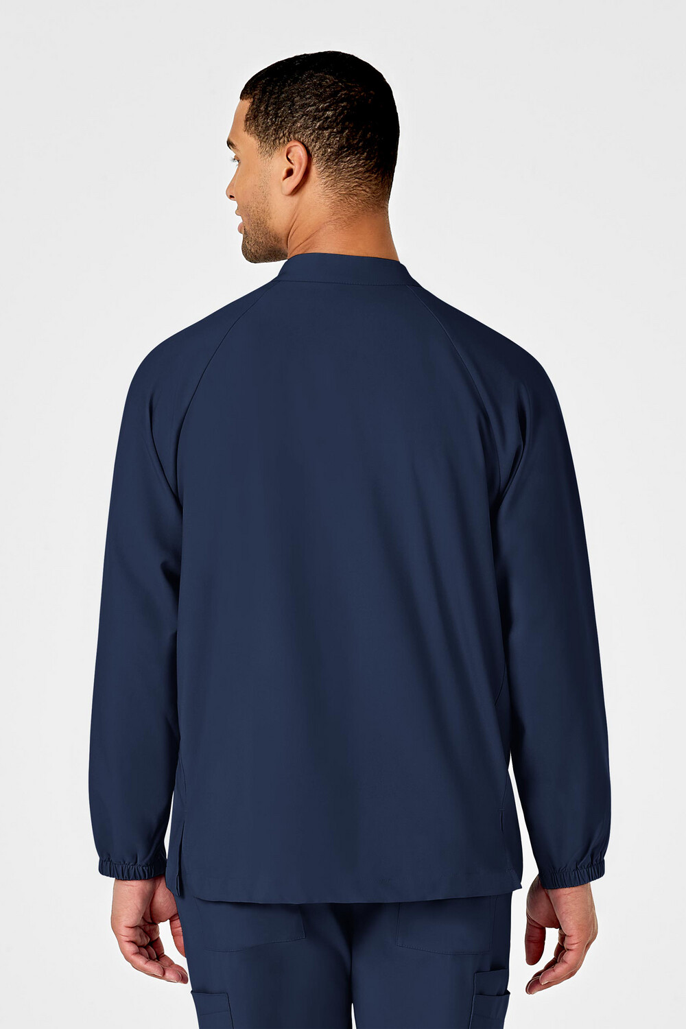 Casacca uomo 8355 manica lunga con zip navy blue