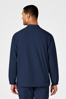 Casacca uomo 8355 manica lunga con zip navy blue