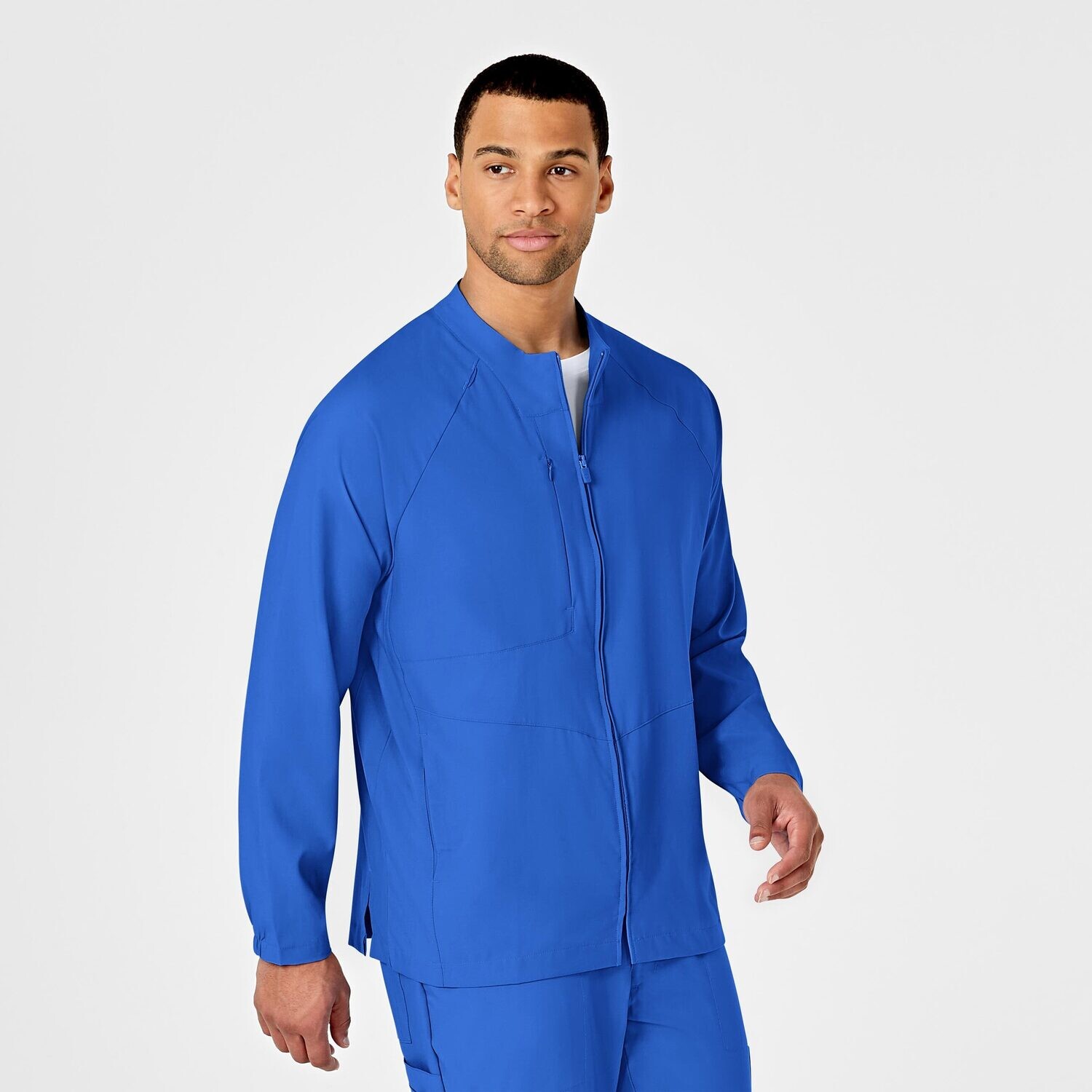 Casacca uomo 8355 manica lunga con zip royal blue