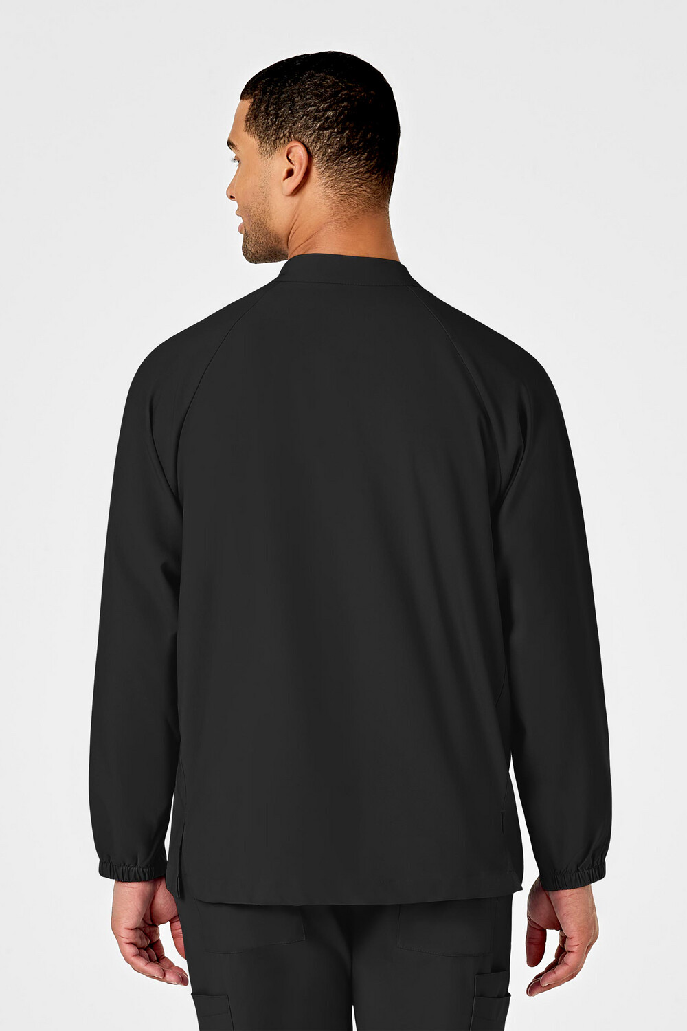 Casacca uomo 8355 manica lunga con zip black