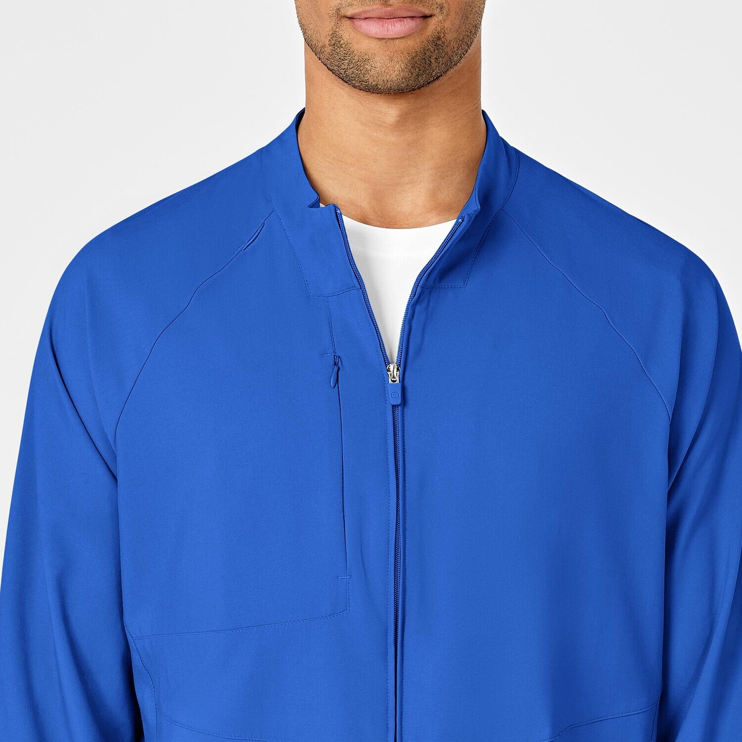 Casacca uomo 8355 manica lunga con zip royal blue