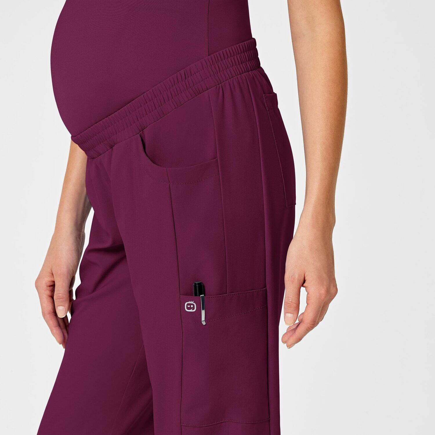 Pantalone donna 5455 maternity jogger wine