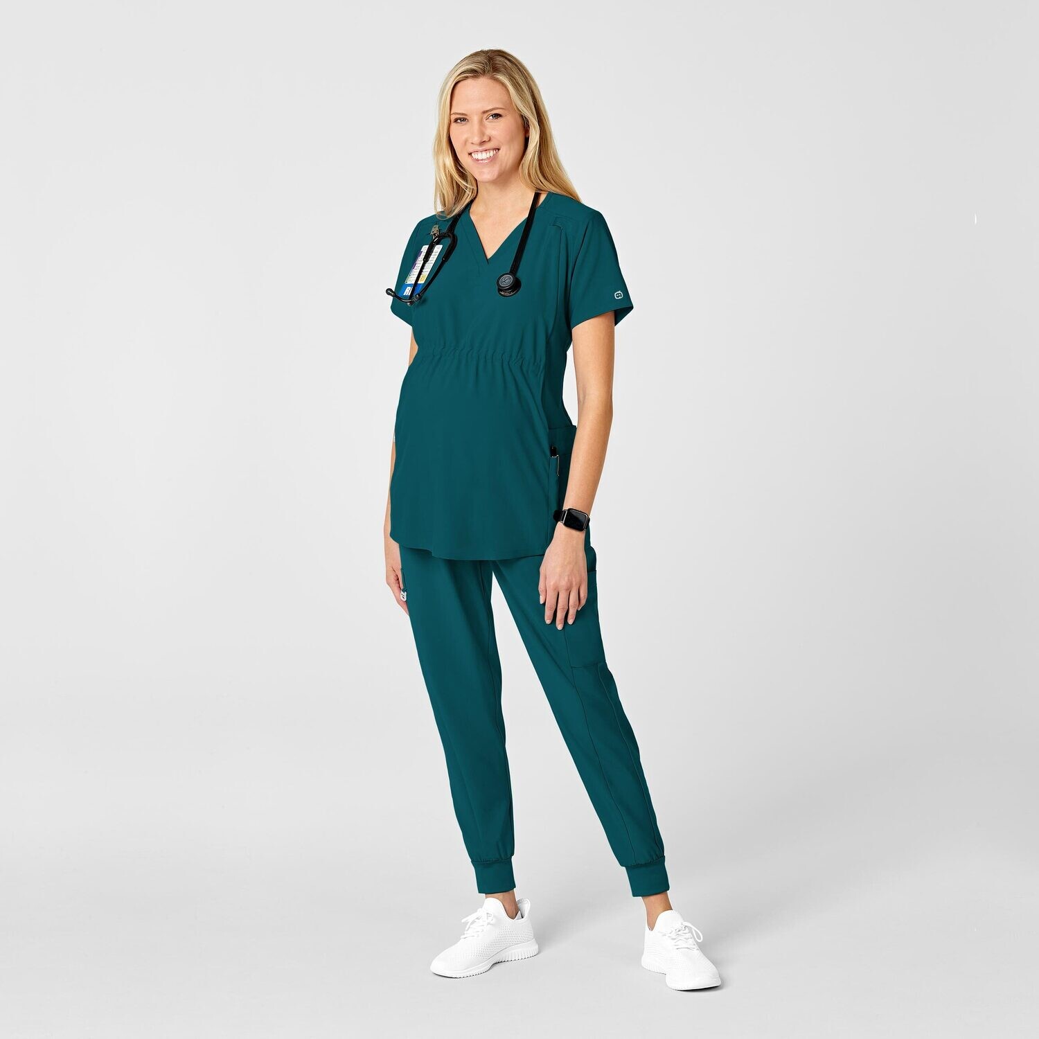 Pantalone donna 5455 maternity jogger caribbean blue