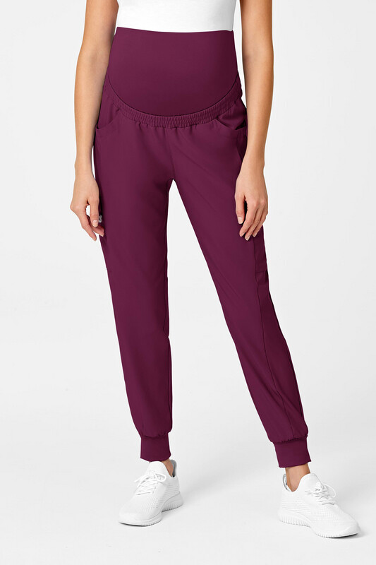 Pantalone donna 5455 maternity jogger wine