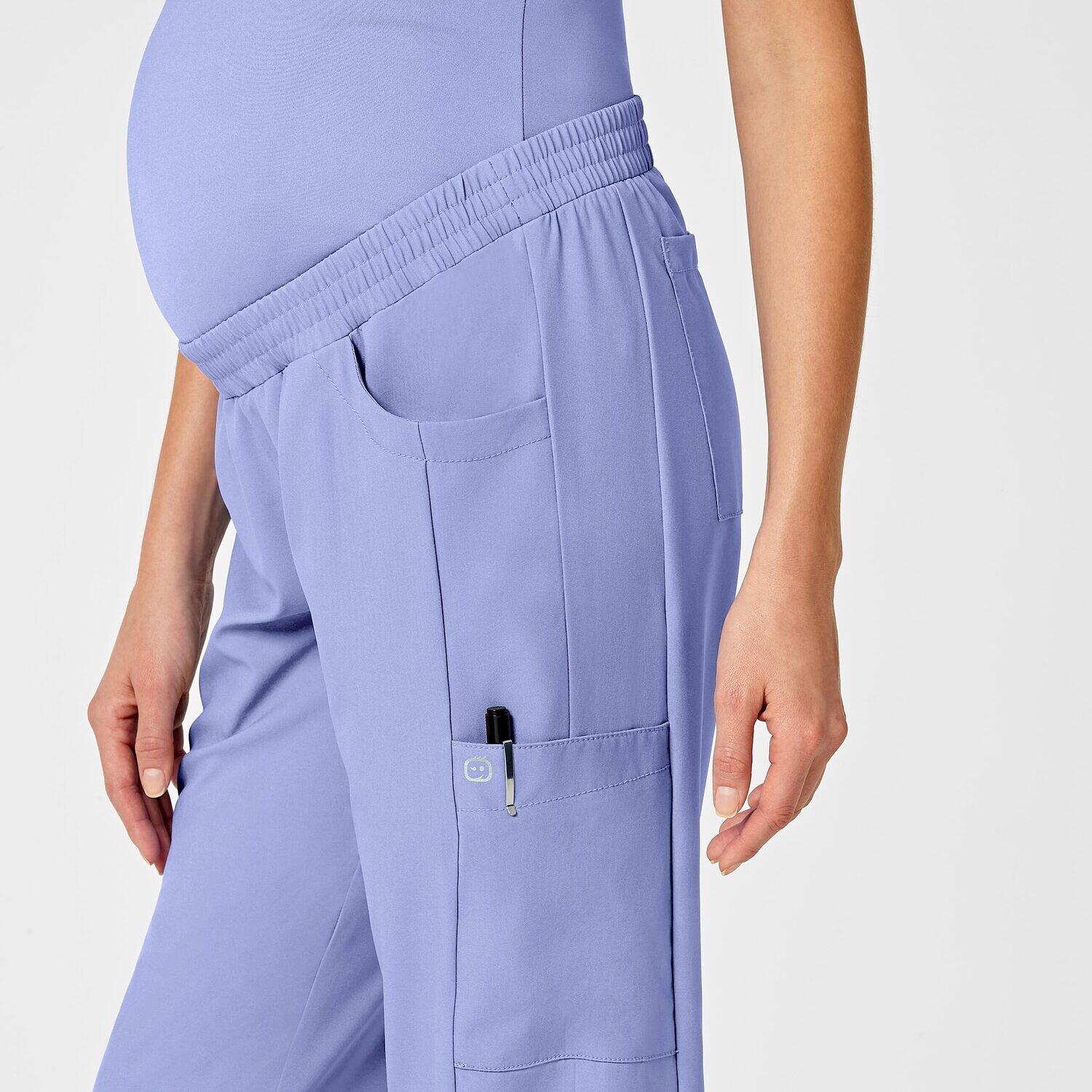 Pantalone donna 5455 maternity jogger ceil blue