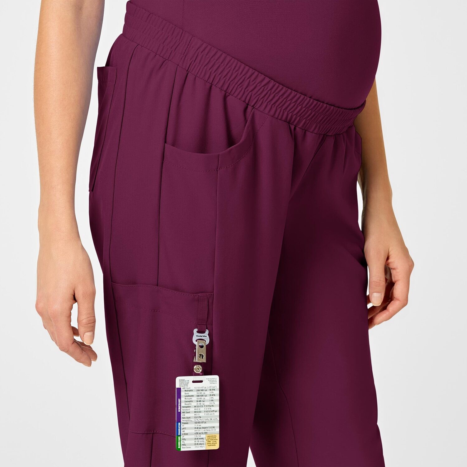 Pantalone donna 5455 maternity jogger wine