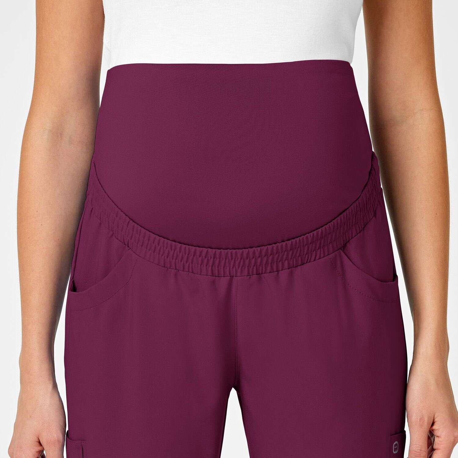 Pantalone donna 5455 maternity jogger wine