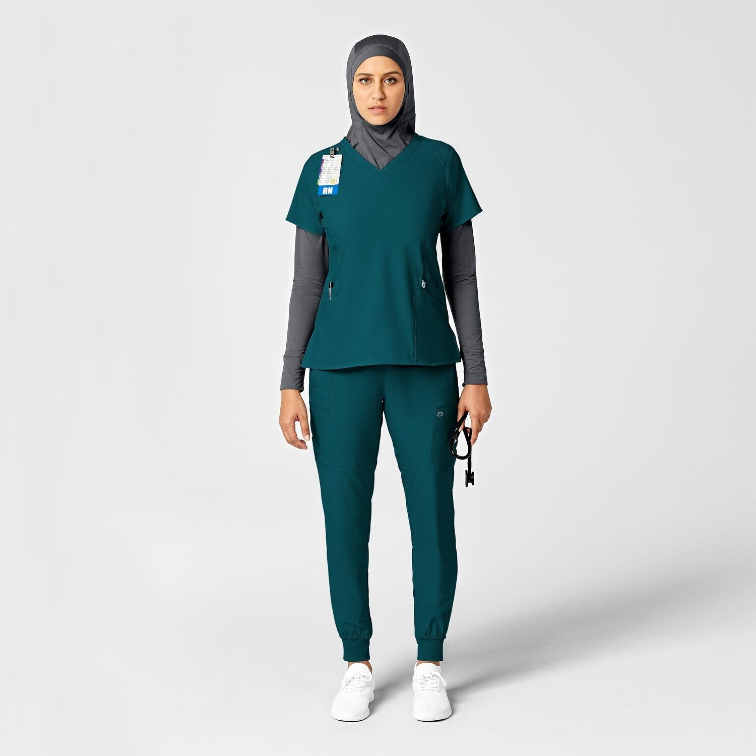 Pantalone donna 5555 cargo jogger caribbean blue