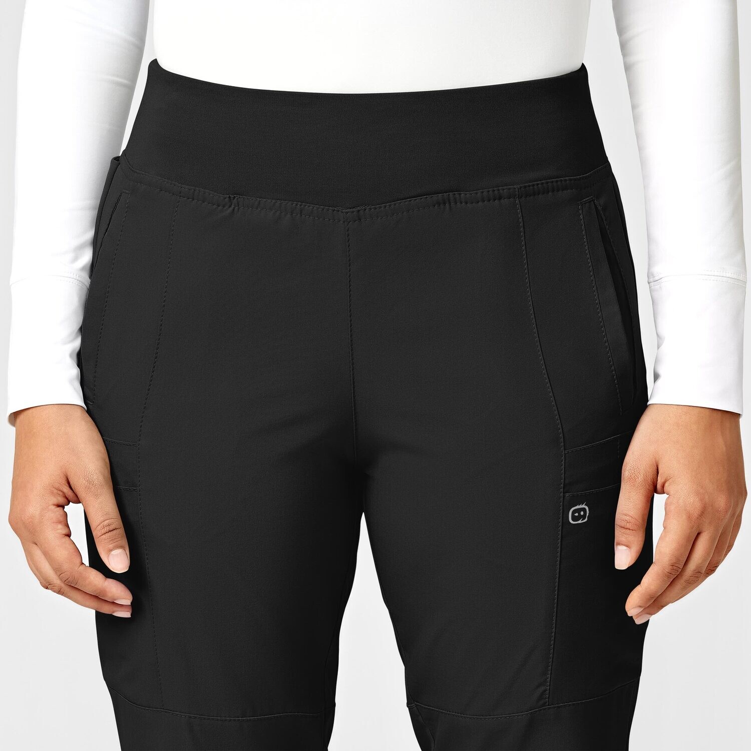 Pantalone donna 5555 cargo jogger black