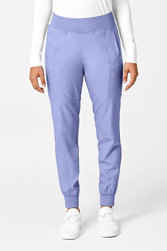 Pantalone donna 5555 cargo jogger ceil blue