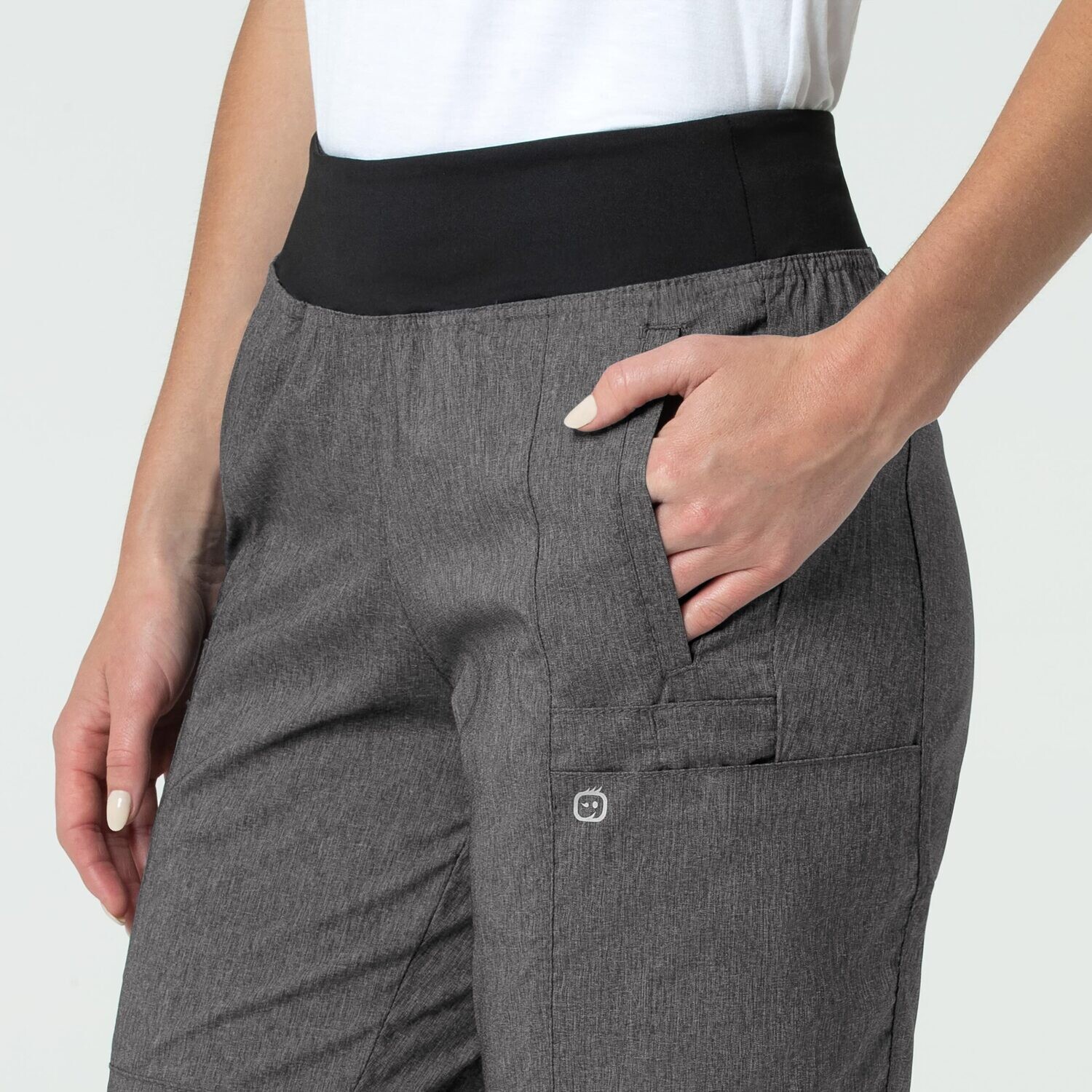 Pantalone donna 5555 cargo jogger charcoal heather