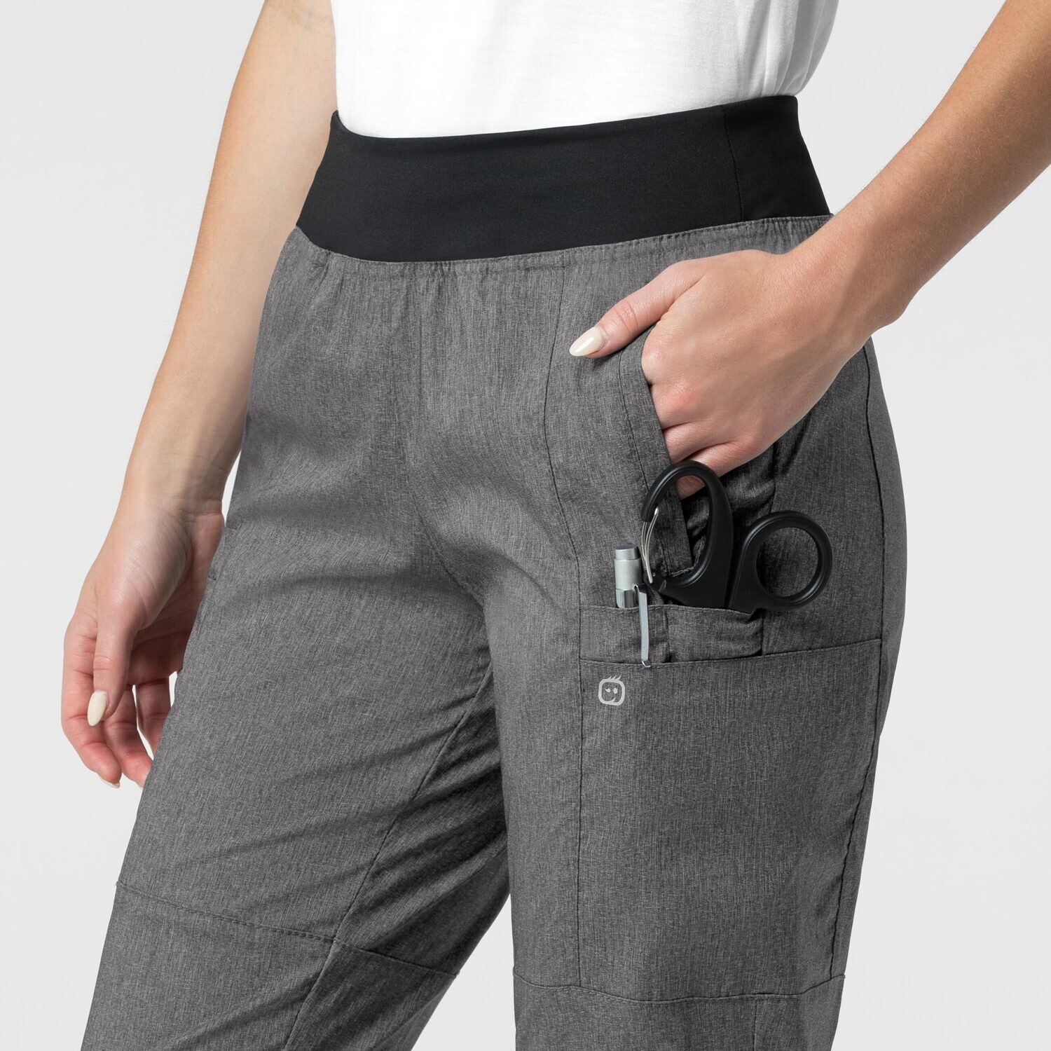 Pantalone donna 5555 cargo jogger charcoal heather