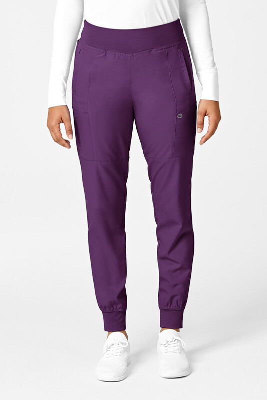 Pantalone donna 5555 cargo jogger eggplant