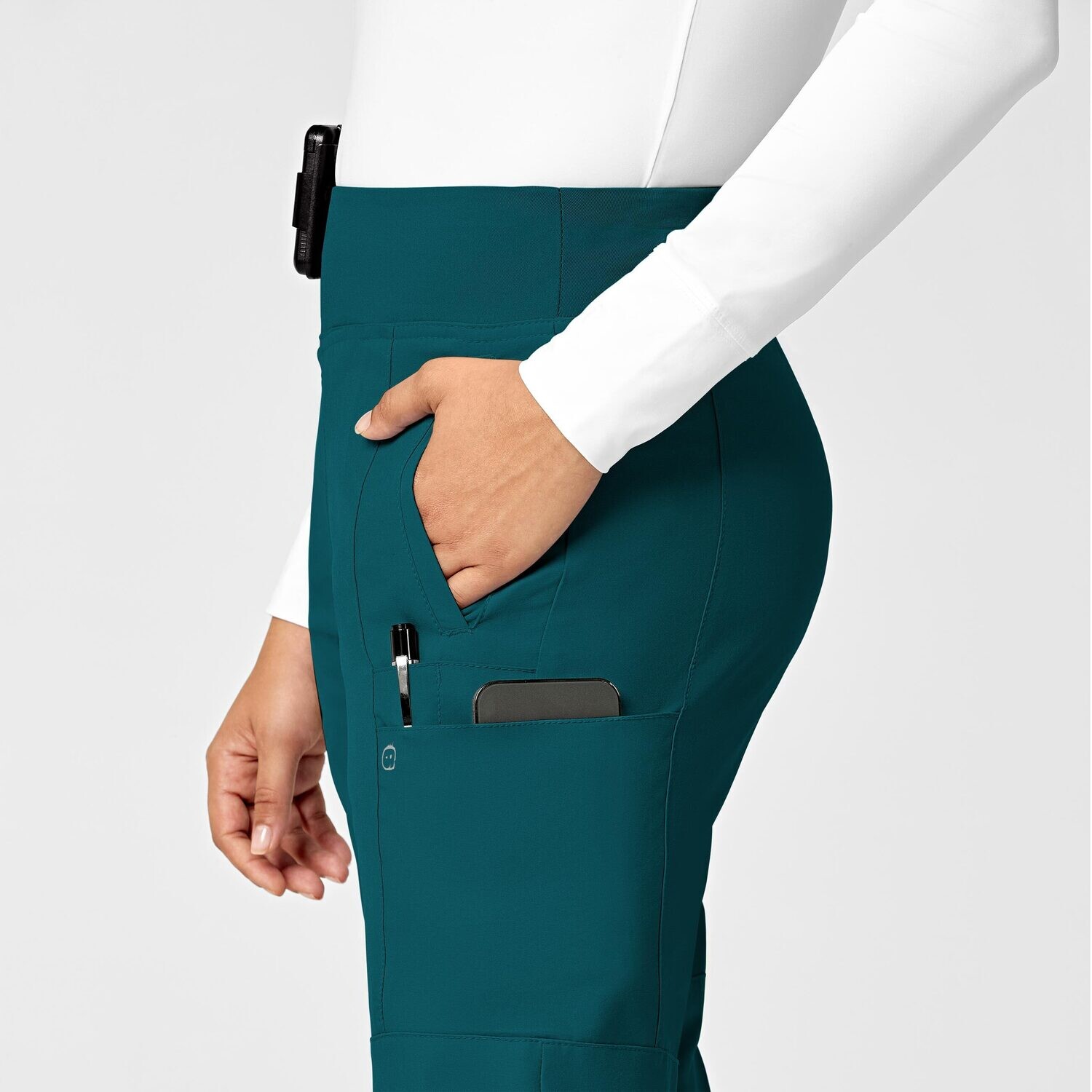 Pantalone donna 5555 cargo jogger caribbean blue