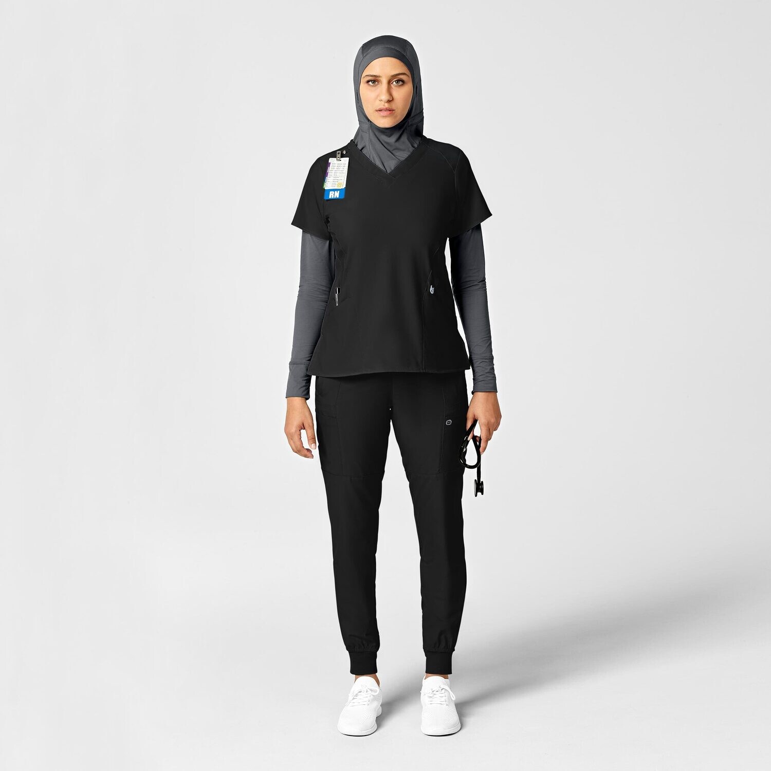 Pantalone donna 5555 cargo jogger black