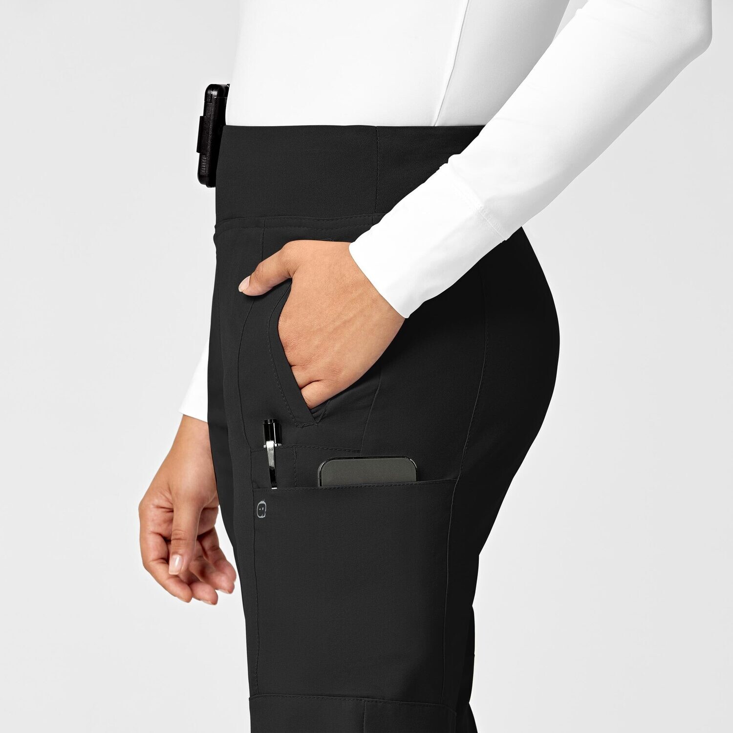 Pantalone donna 5555 cargo jogger black