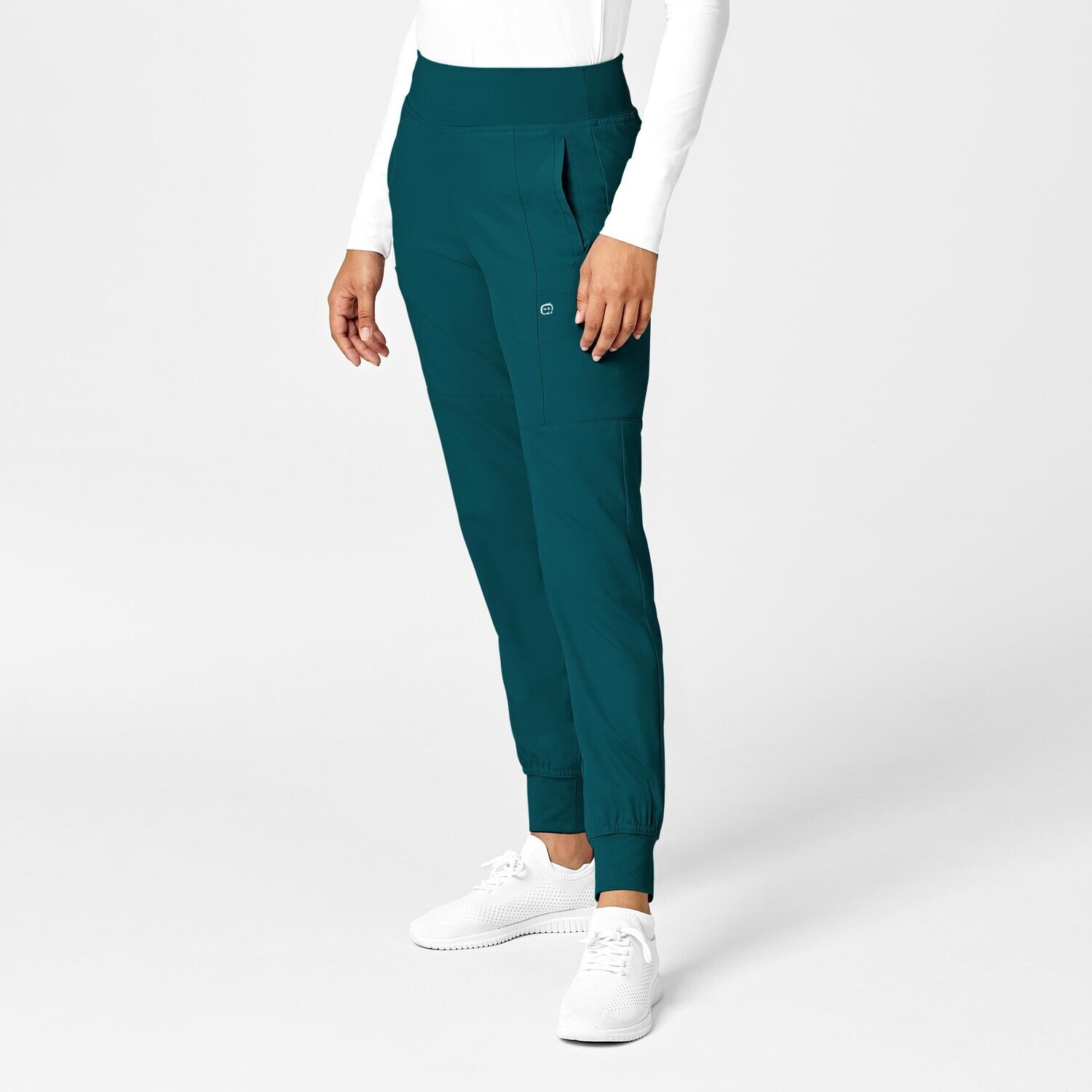 Pantalone donna 5555 cargo jogger caribbean blue