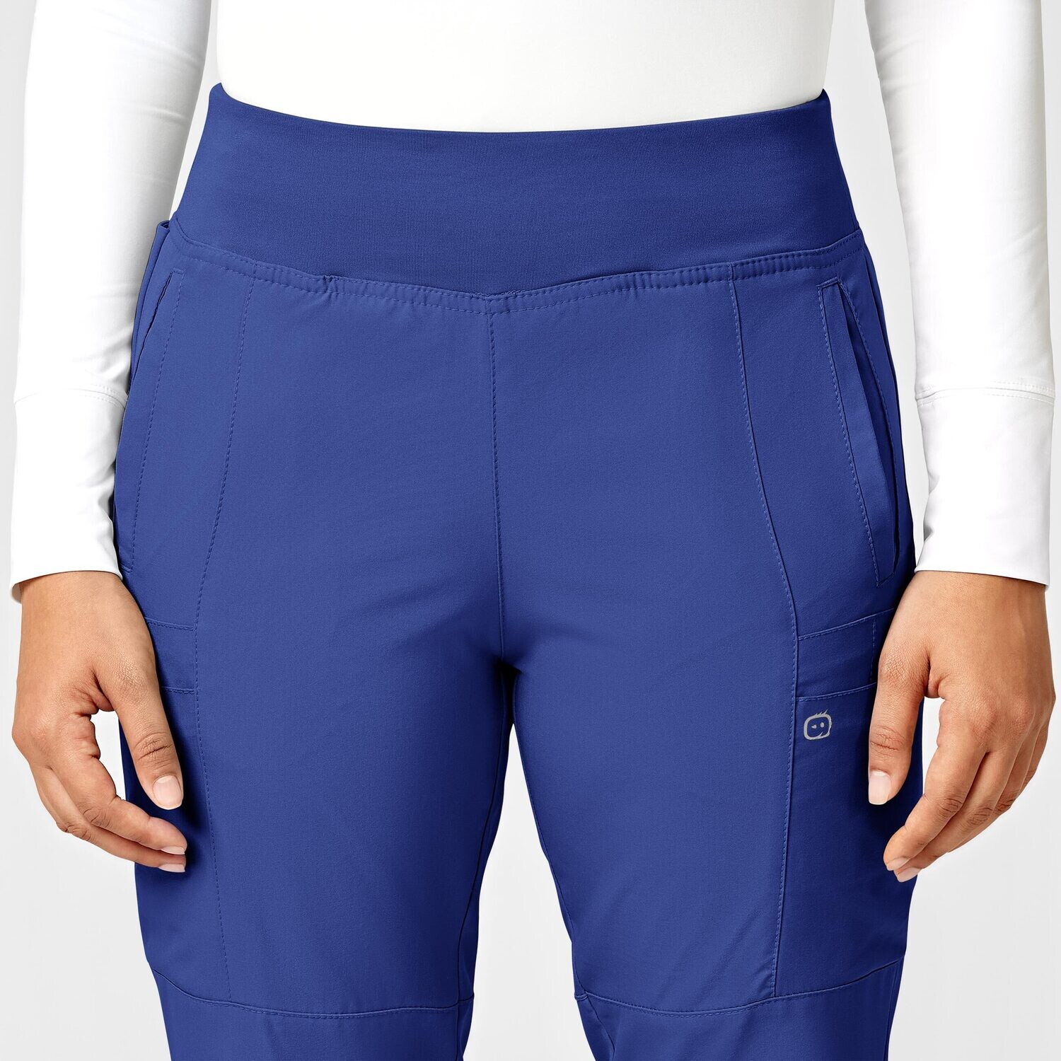 Pantalone donna 5555 cargo jogger galaxy blue