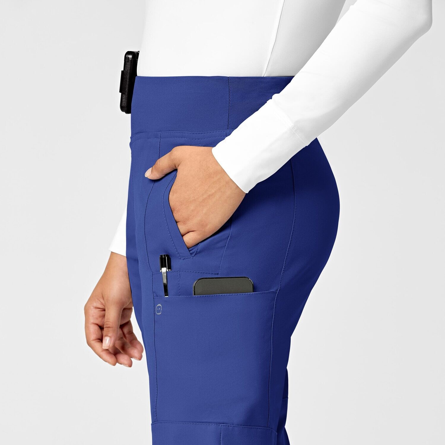 Pantalone donna 5555 cargo jogger galaxy blue