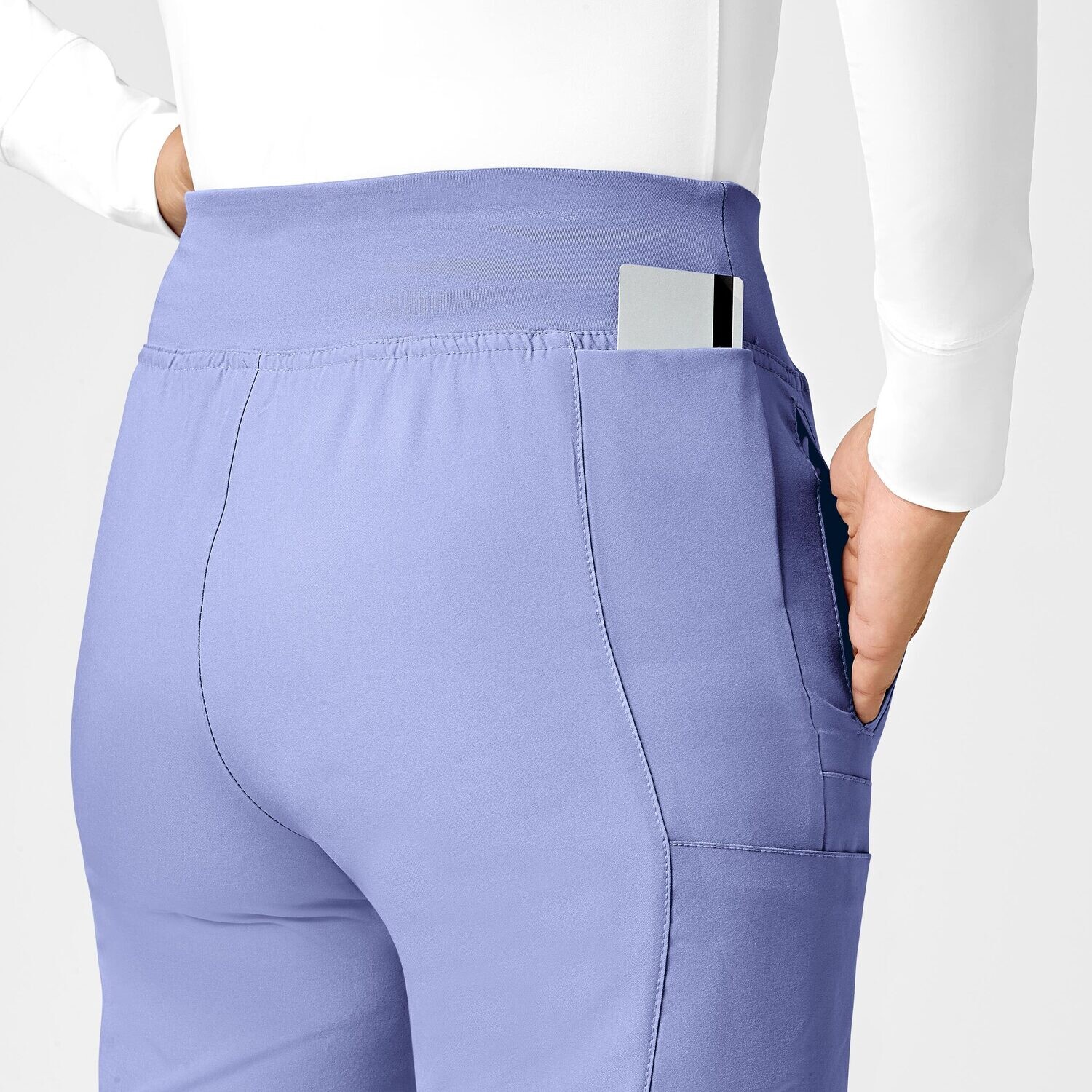 Pantalone donna 5555 cargo jogger ceil blue