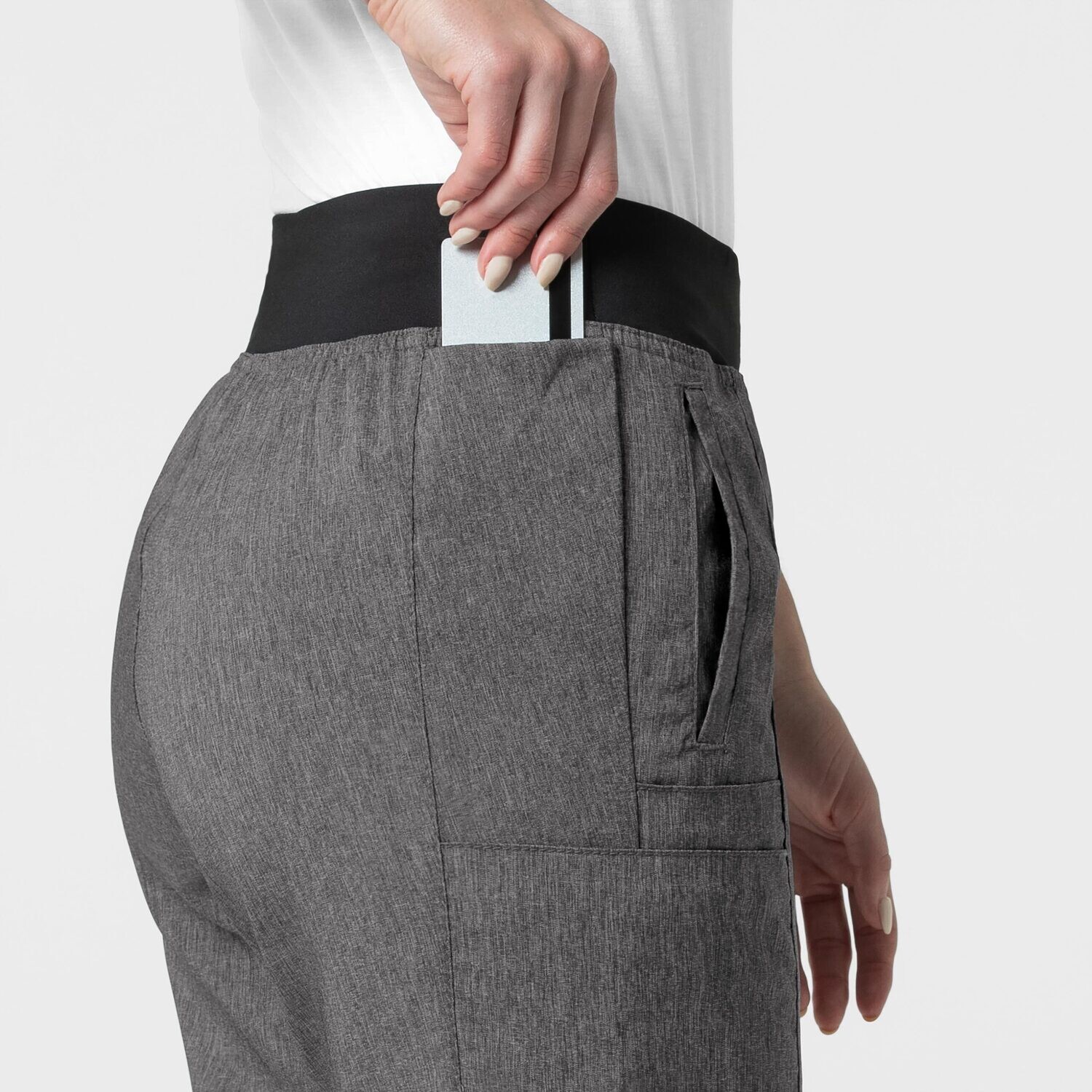 Pantalone donna 5555 cargo jogger charcoal heather
