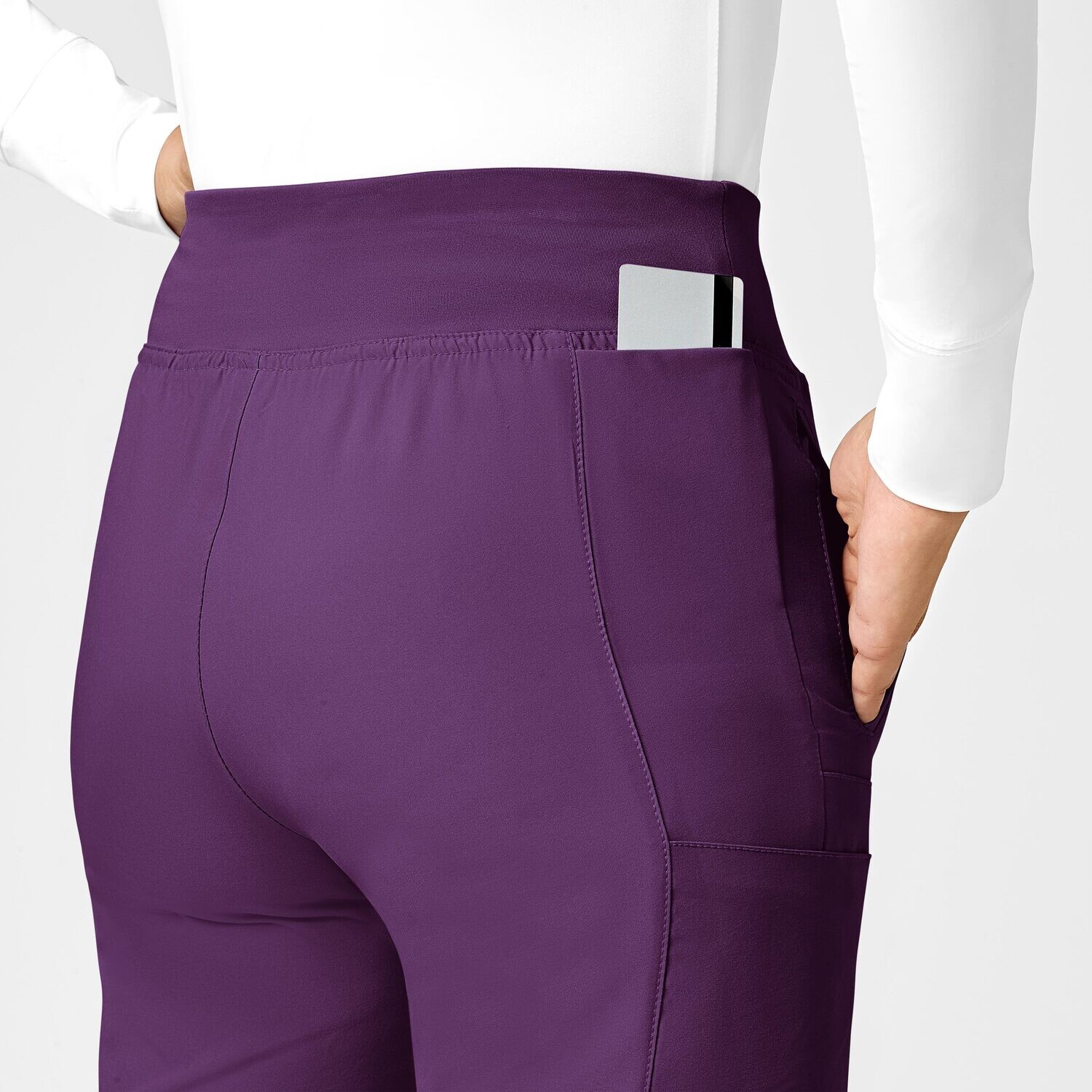Pantalone donna 5555 cargo jogger eggplant
