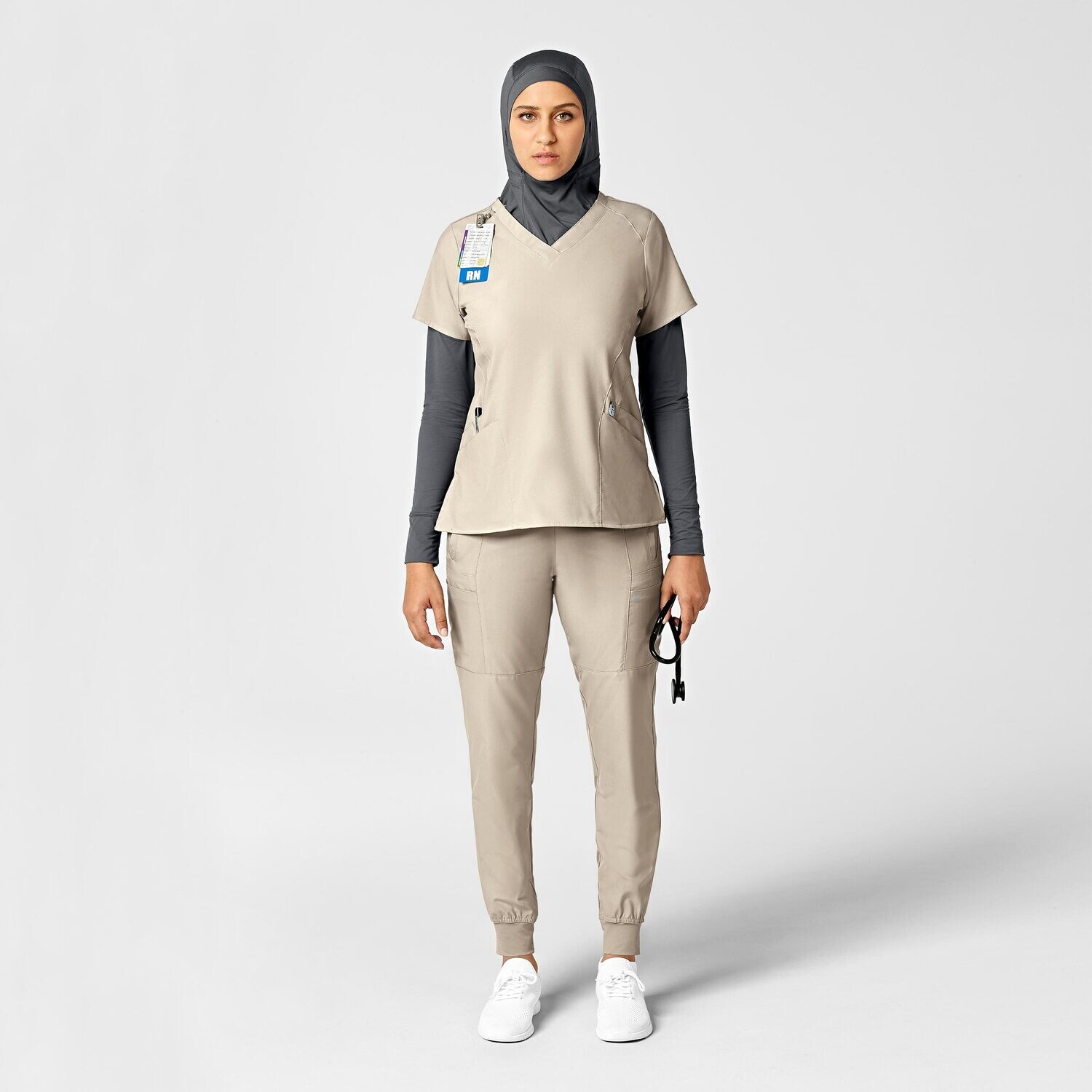 Pantalone donna 5555 cargo jogger khaki
