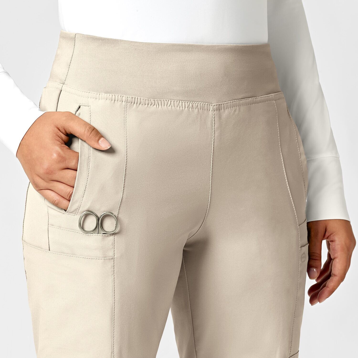 Pantalone donna 5555 cargo jogger khaki