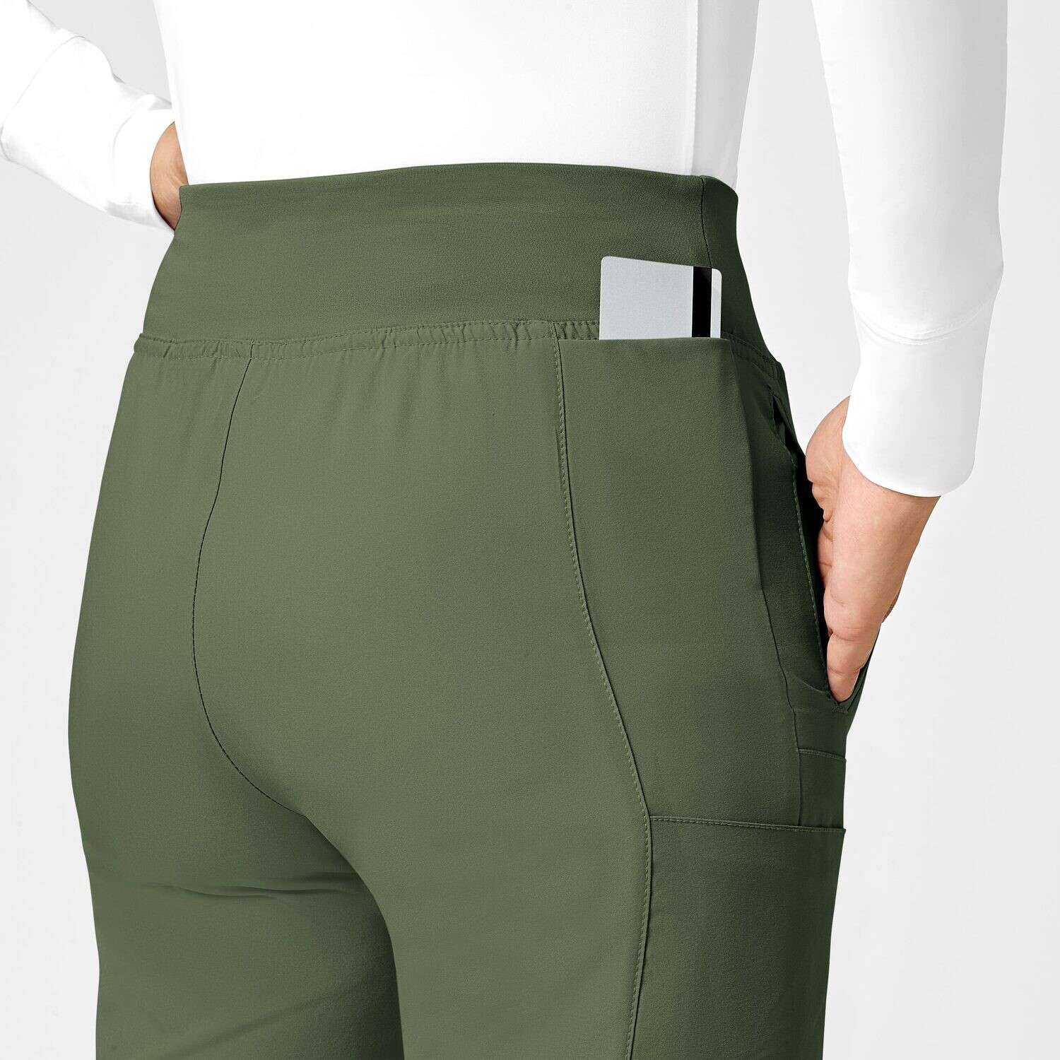 Pantalone donna 5555 cargo jogger olive