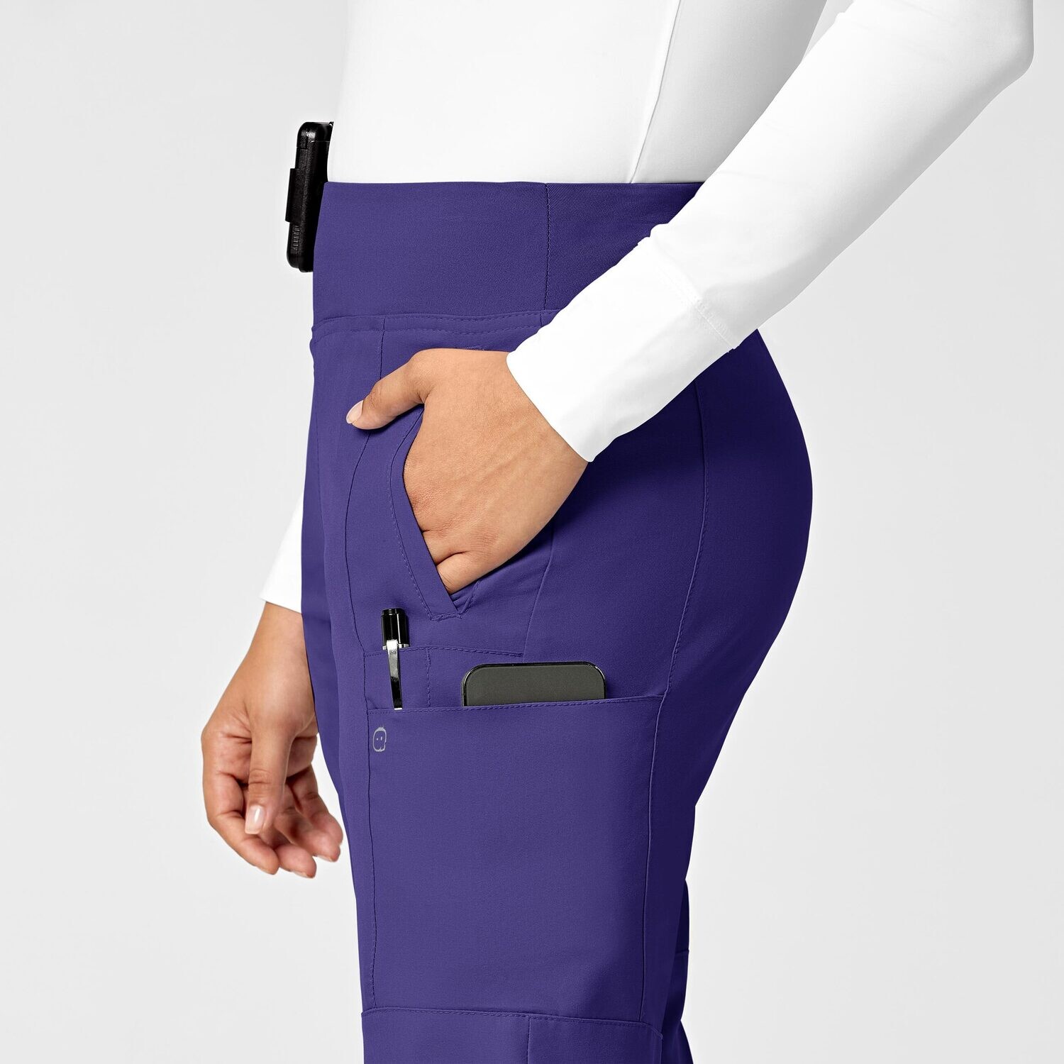 Pantalone donna 5555 cargo jogger grape