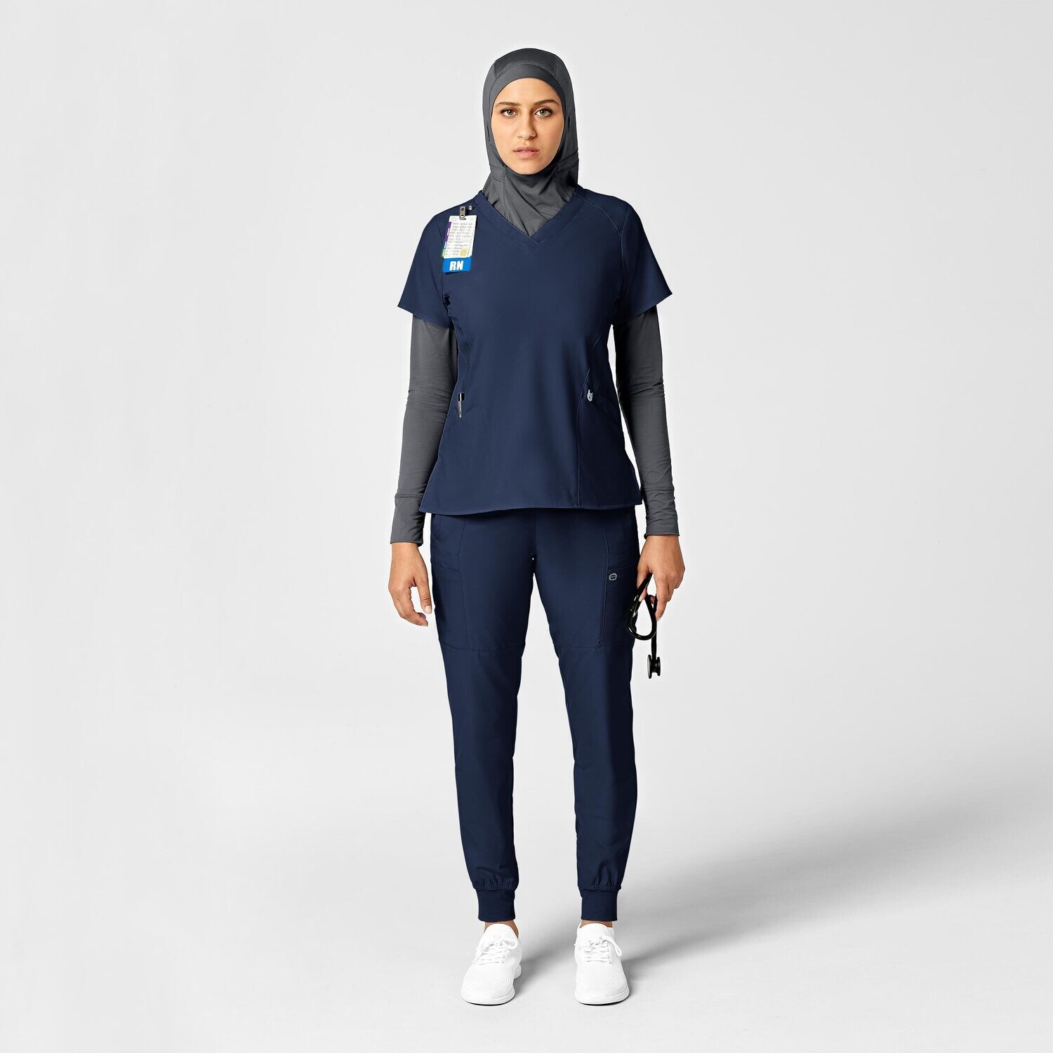 Pantalone donna 5555 cargo jogger navy blue