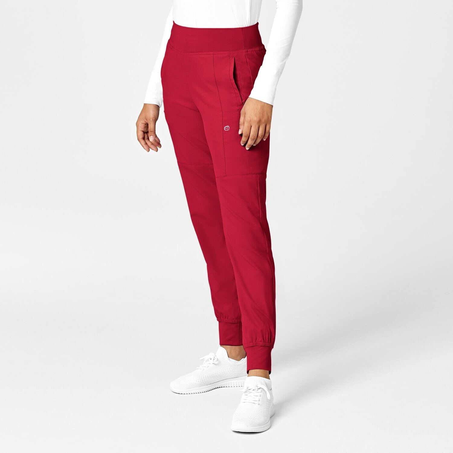 Pantalone donna 5555 cargo jogger red