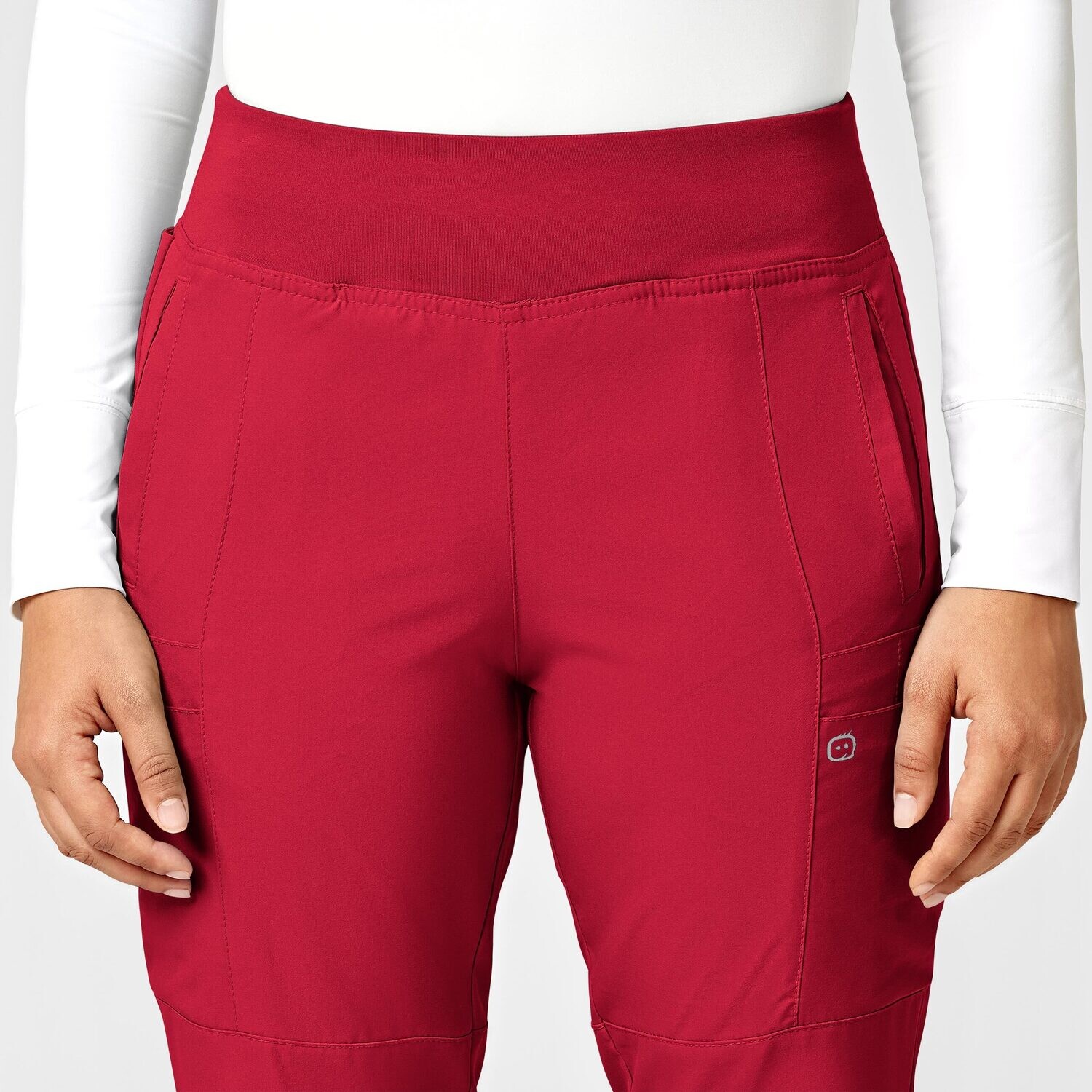 Pantalone donna 5555 cargo jogger red
