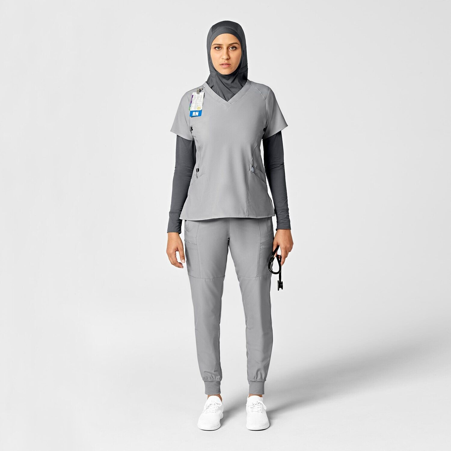 Pantalone donna 5555 cargo jogger grey