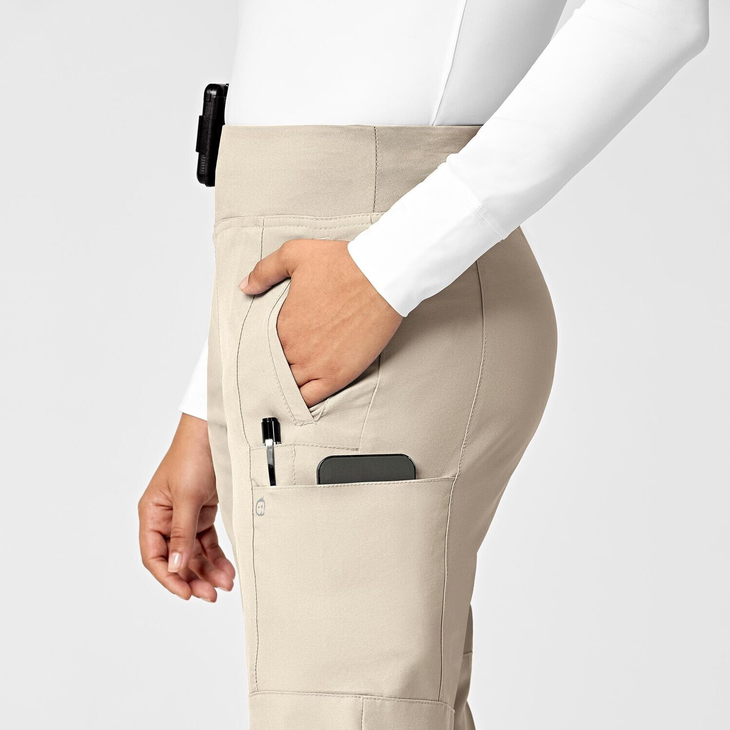 Pantalone donna 5555 cargo jogger khaki