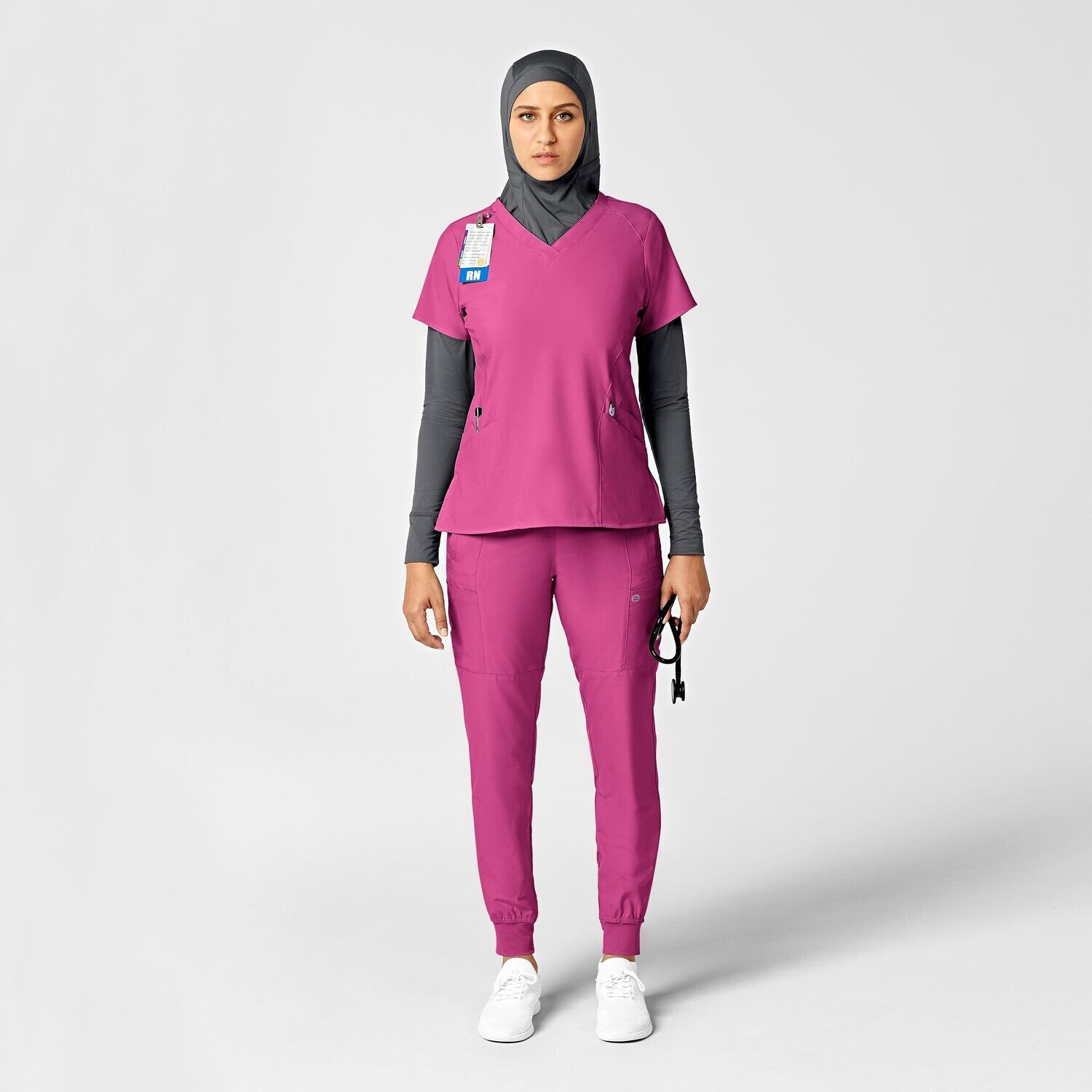 Pantalone donna 5555 cargo jogger hot pink