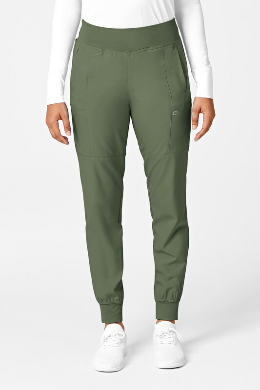 Pantalone donna 5555 cargo jogger olive