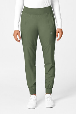 Pantalone donna 5555 cargo jogger olive