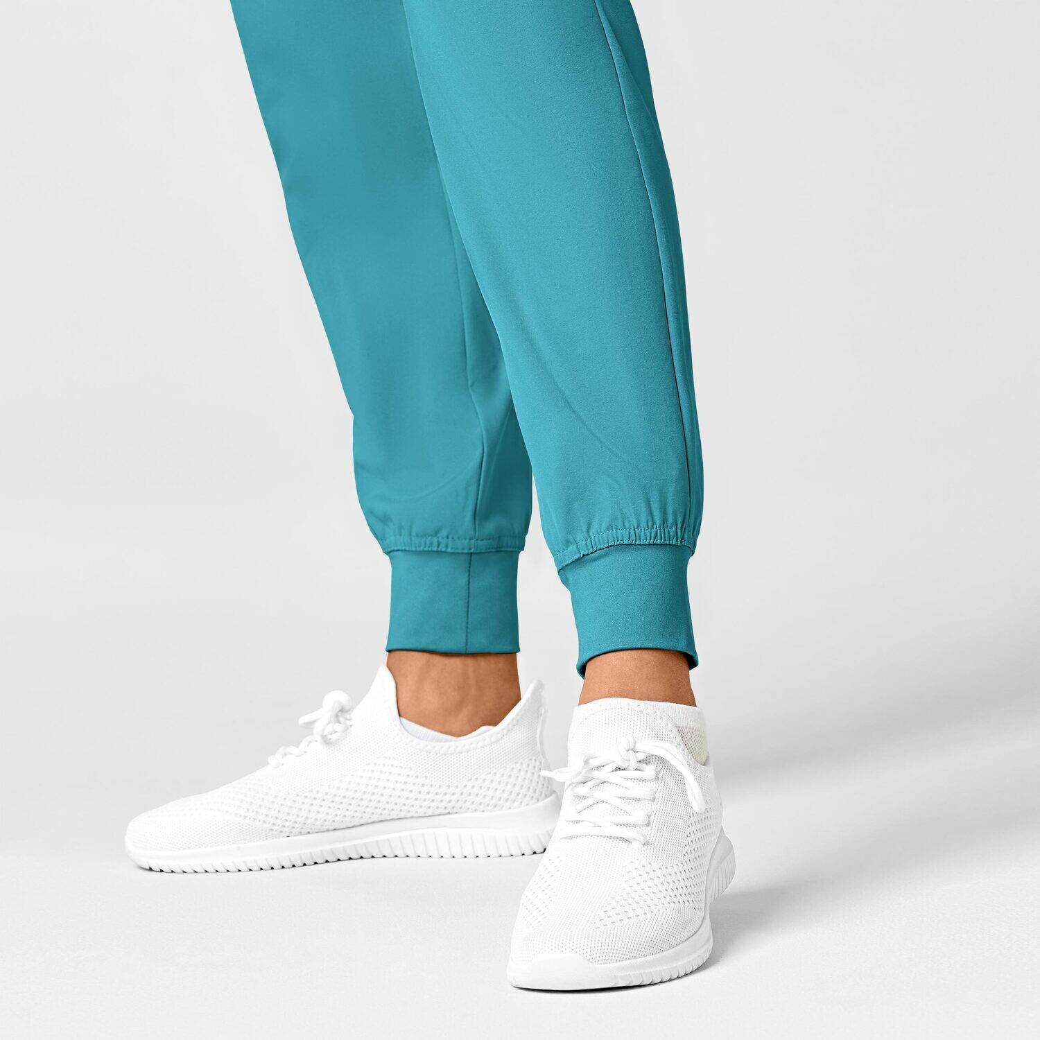 Pantalone donna 5555 cargo jogger teal blue