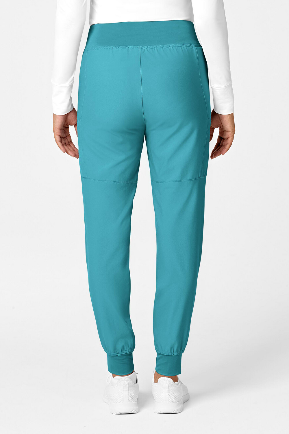 Pantalone donna 5555 cargo jogger teal blue