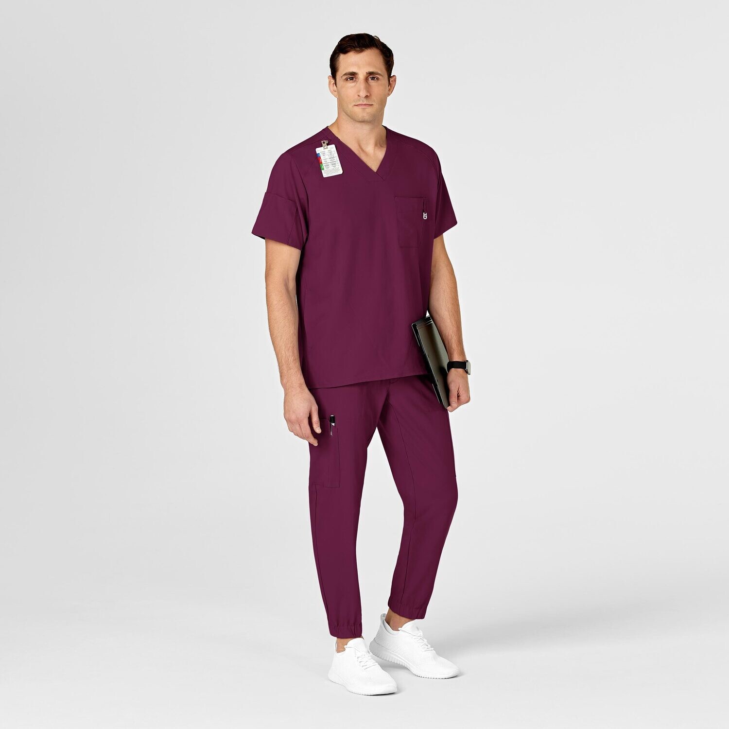 Pantalone uomo 5655 cargo jogger wine