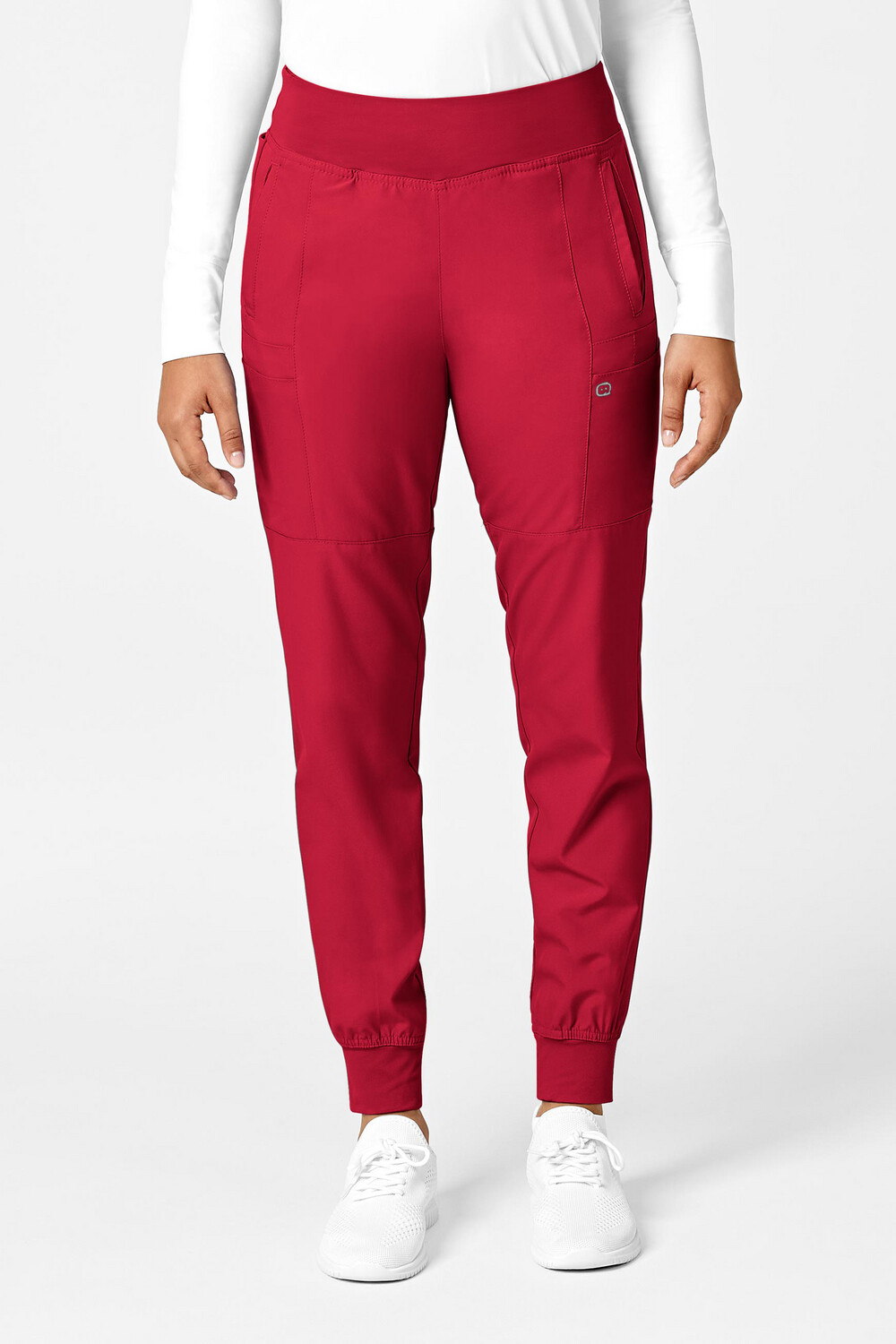 Pantalone donna 5555 cargo jogger red