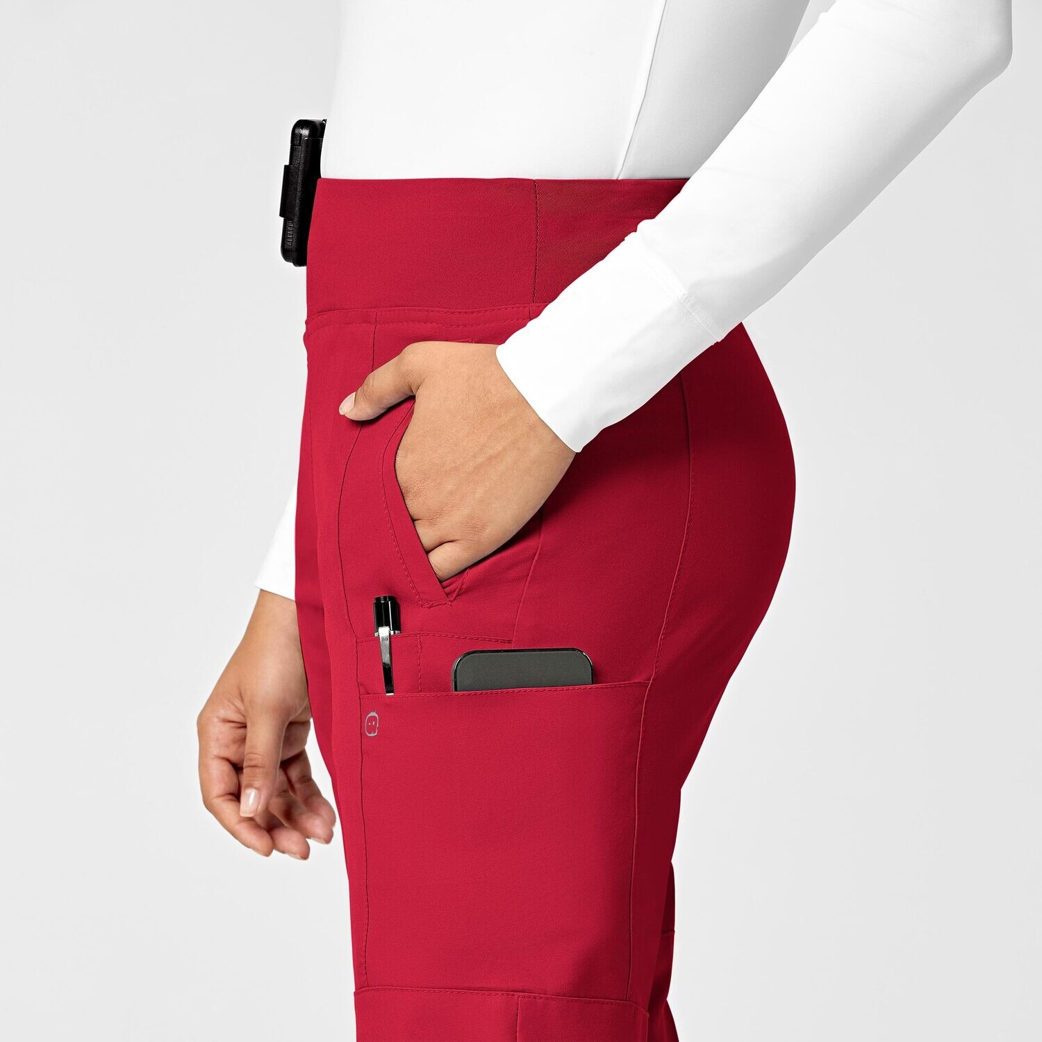 Pantalone donna 5555 cargo jogger red