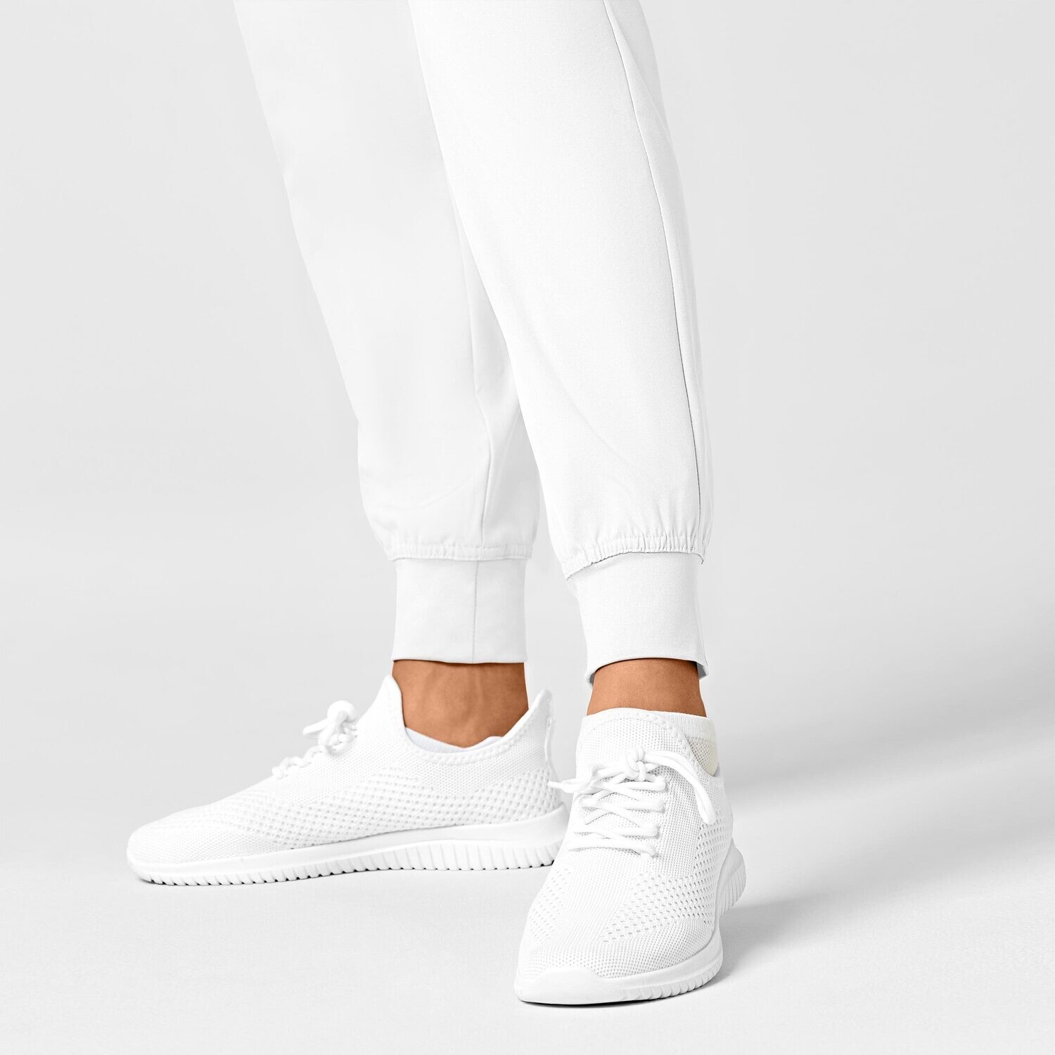 Pantalone donna 5555 cargo jogger white
