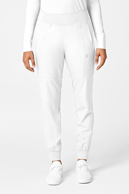 Pantalone donna 5555 cargo jogger white
