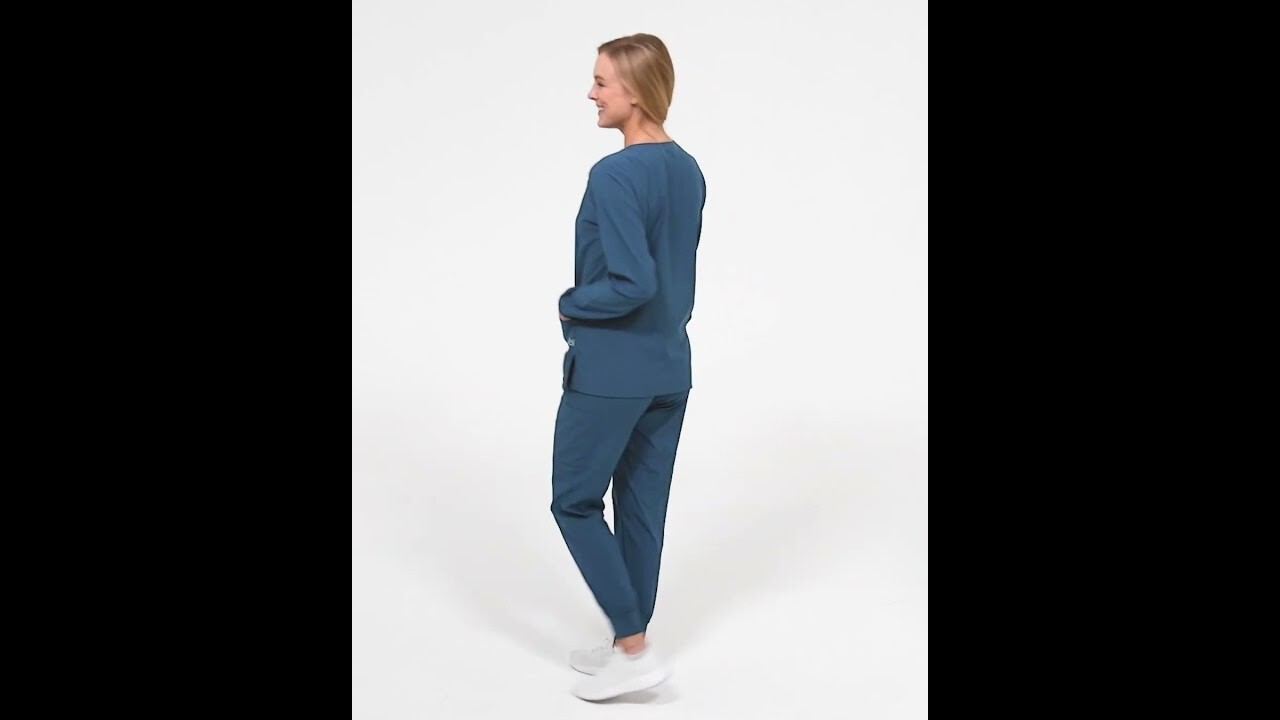 Pantalone donna 5555 cargo jogger iris