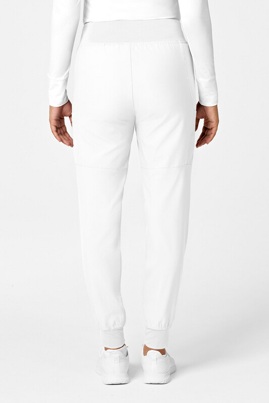 Pantalone donna 5555 cargo jogger white