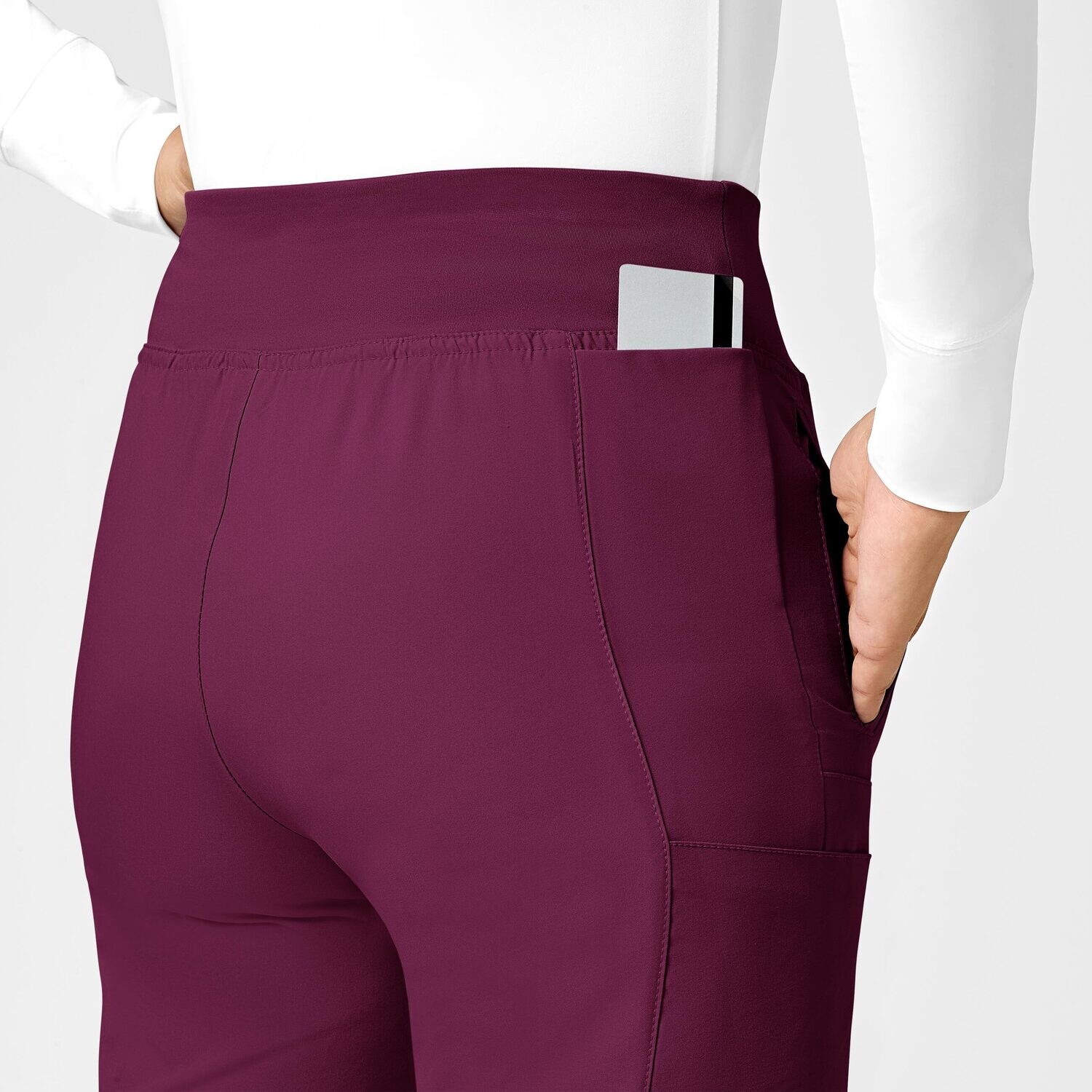 Pantalone donna 5555 cargo jogger wine