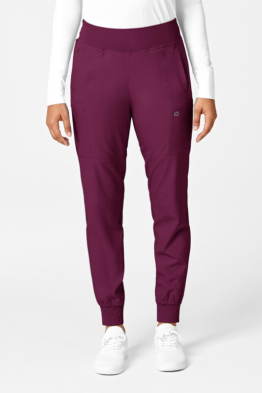 Pantalone donna 5555 cargo jogger wine